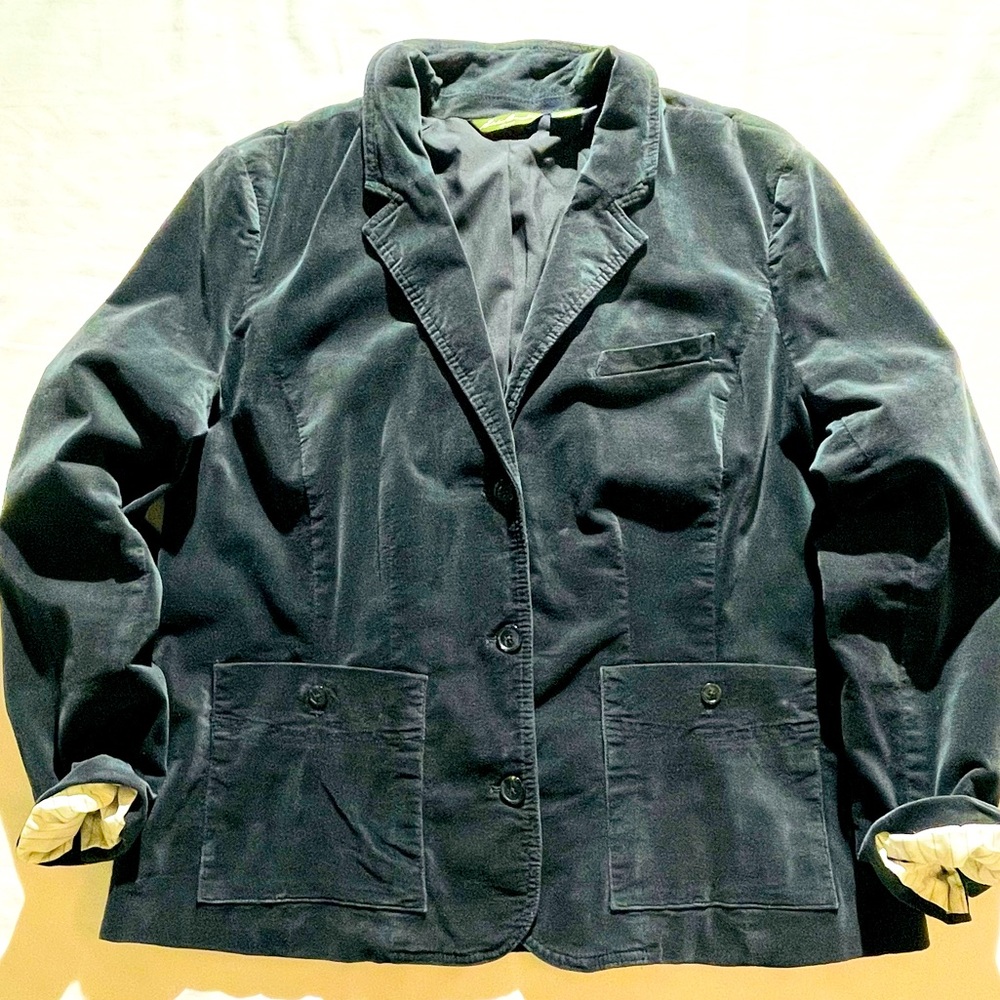 Washed Velvet Blazer